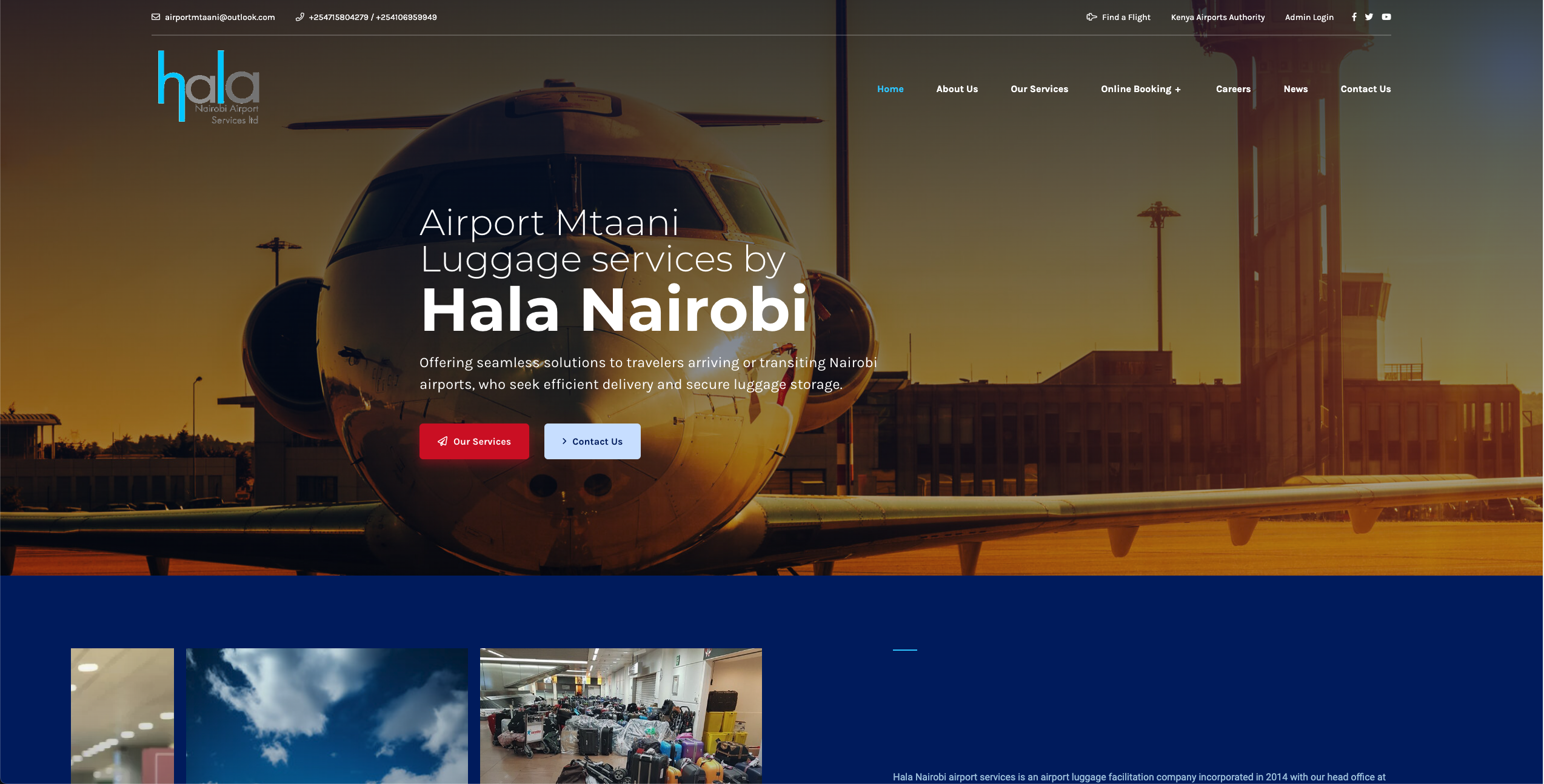 Hala Nairobi Website