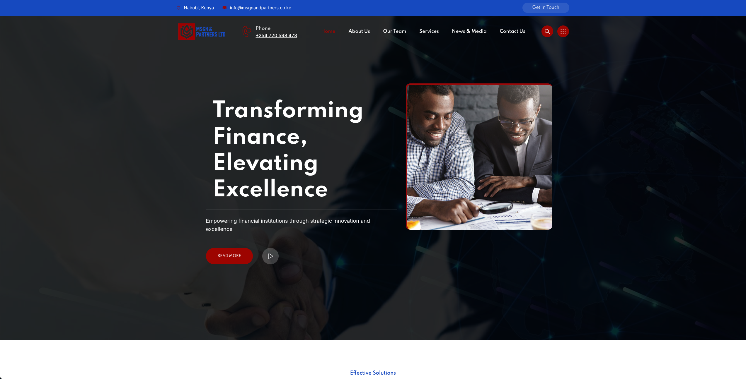 MSGN & Partners Website Development