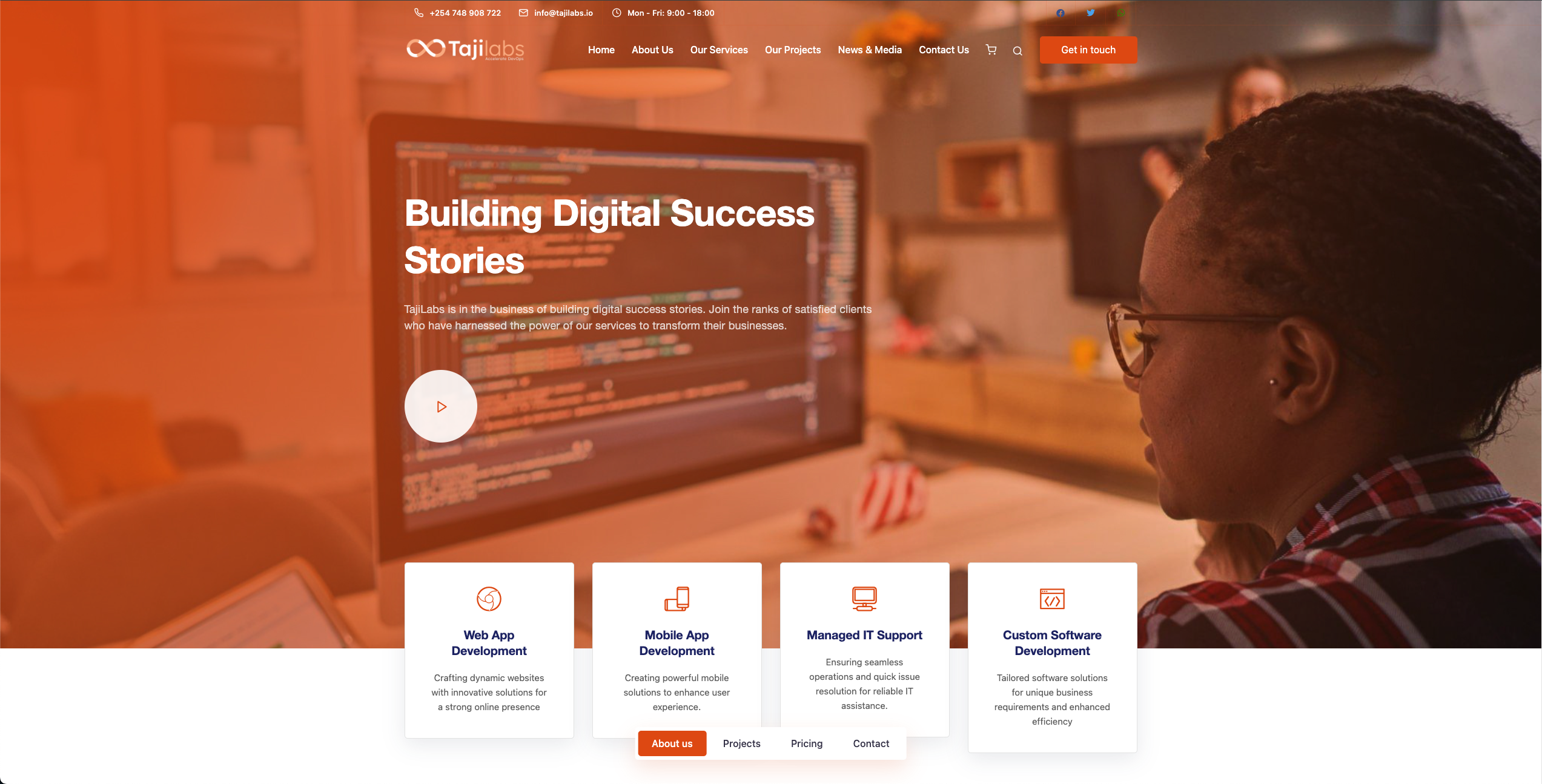 Tajilabs Kenya Website